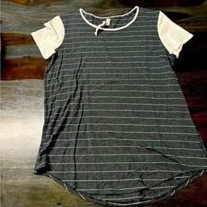 Dark gray and White Lululemon TShirt